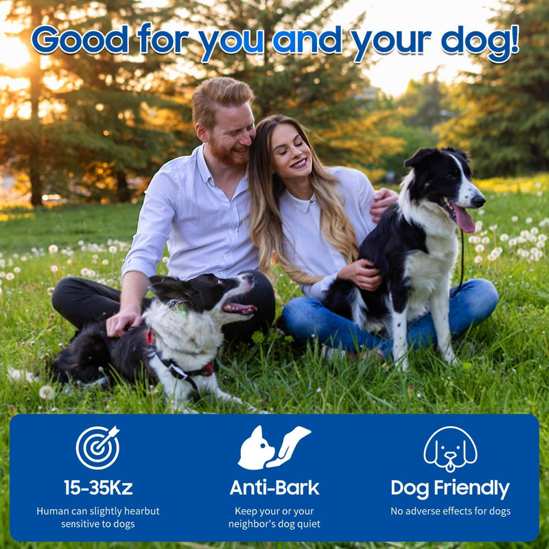 Tetra Ultrasonic Dog Bark Deterrent Devices, Rechargeable Anti Barking Device for Dogs with Sensor & 60ft Remote Control, Adjustable Bark Stopper Indoor Outdoor - PawsPlanet Australia