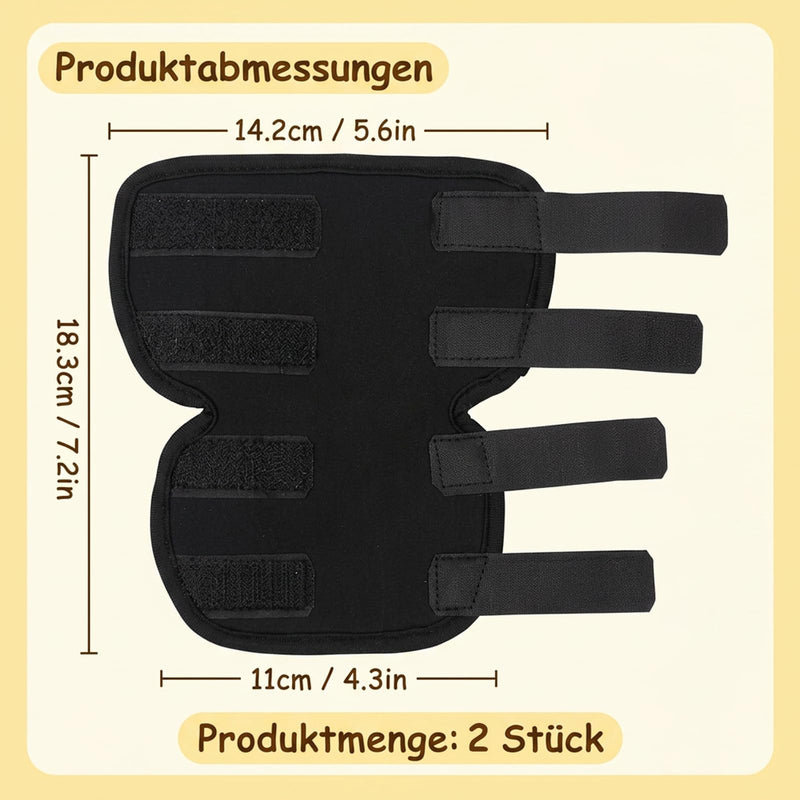 2 pieces of ankle bandage for dogs, lick protection dog bandage for front and hind legs, dog leg bandage for the treatment of wounds, injuries and sprains, supports healing, Gr√∂√ü