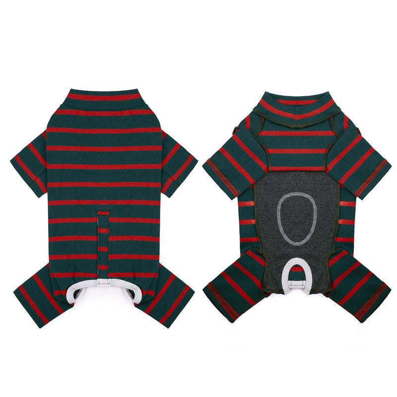 Dog Surgery Recovery Suit for Male/Female, Post Surgery Dog Shirt, After Surgery Dog Bodysuit, E-Collar & Cone Alternative Surgical Clothes, Anti-Licking Dog Snugly Onesie Medium Dark Green - PawsPlanet Australia