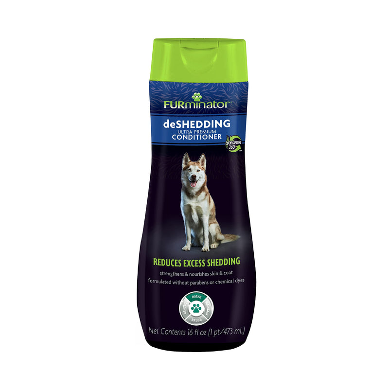 FURminator Ultra Premium deShedding Shampoo for Dogs Helps Reduce Excess Shedding, 16 oz & Ultra Premium deShedding Conditioner for Dogs, Helps Reduce Excess Shedding, 16 oz - PawsPlanet Australia