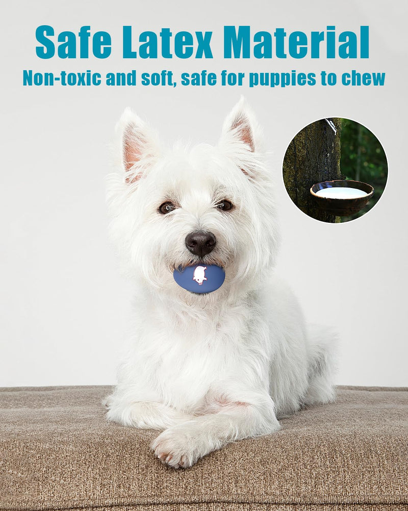 Dog Toys Squeaky, Funny Puppy Balls Pet Toy Pack, Interactive Latex Rubber Squeak Egg Ball for Puppies Small Medium Breed Dogs 4 Pack - A Funny Expressions & Animal Print - PawsPlanet Australia