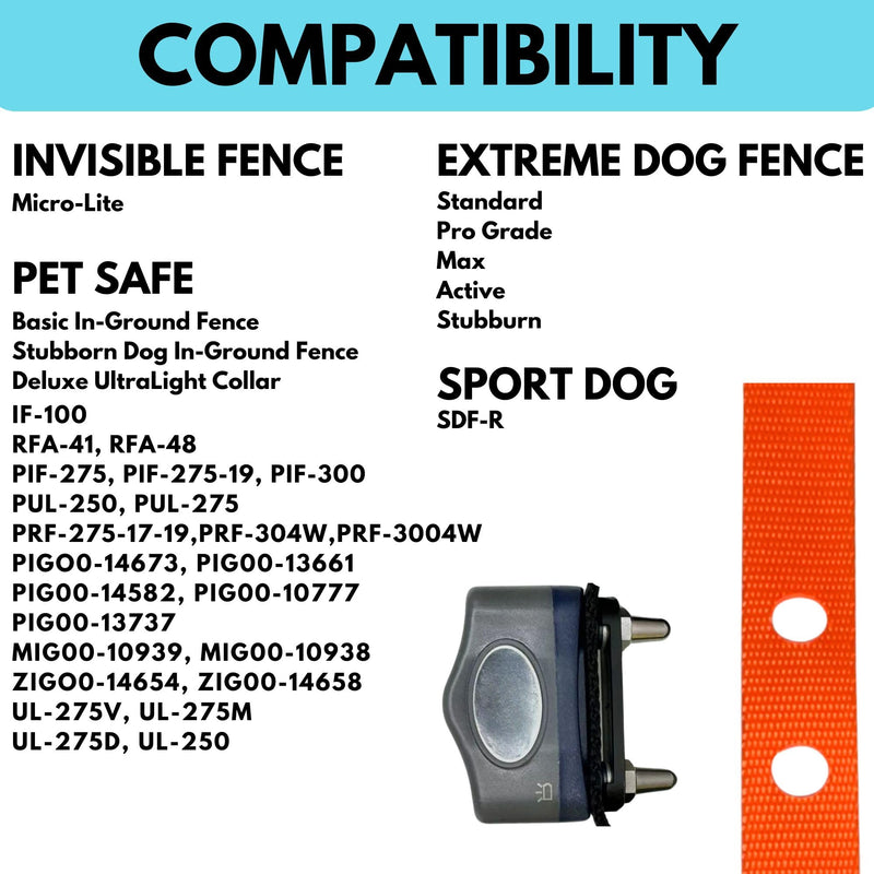 3/4" ECollar Replacement Strap, Shock Collar Replacement Collar, Compatible with Pet Safe, Invisible Fence (3/4" Pink) 3/4" - PawsPlanet Australia