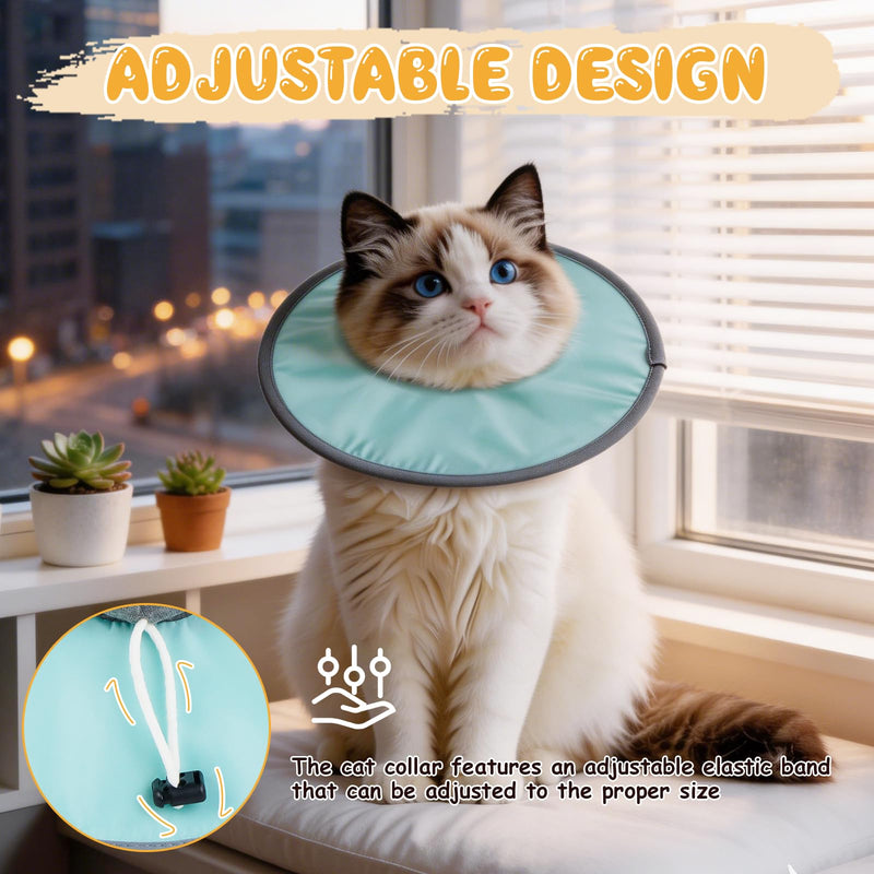 Isabelino Cats Collar, Lightweight, Adjustable Anti-Bite Collar Cat Protector for Pets, Elizabethan Dog Collar to Heal Wounds After Pet Surgery for Surgery and Wounds