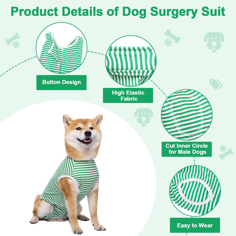 Dog Surgery Suit Female Spay Recovery Suit for Dogs, Dog Onesie Body Suits for Surgery Male Neuter, Breathable Dog Surgical Recovery Suit to Stop Licking Dog Cone Alternative for Dogs Puppy M - PawsPlanet Australia