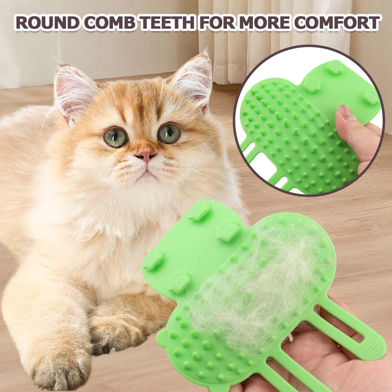 Cat Self Groomer Scratcher Adjustable - 4 PCS Adjustable Silicone Scratcher & Massager for Indoor Cats Corner, Soft Pet Face Groomer, Silicone Cat Face Scratchers for Long & Short Haired Pets - PawsPlanet Australia