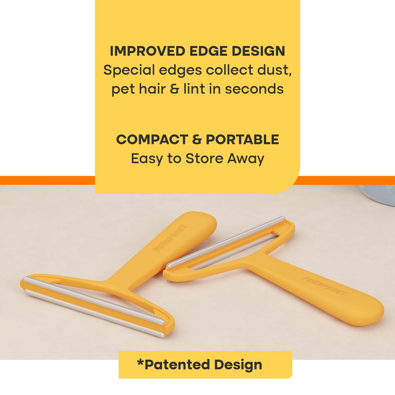 Pro Pet Hair Removal Tool: Reusable Cat Hair Remover and Dog Hair Remover - Dual-Edge Pet Hair Remover and Carpet Hair Removal Tool for Non-Knit Materials - The Quick & Easy Fur Remover Tool - PawsPlanet Australia