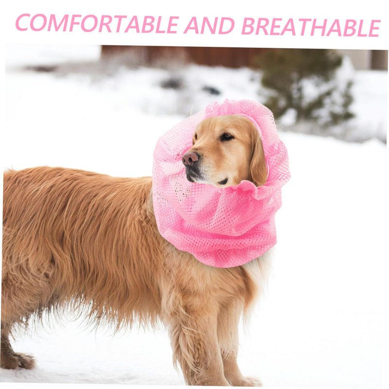 Gatuida Dog Ear Protection Mesh Breathable Elastic Ear Protection for Puppies Long Ears Summer Pets