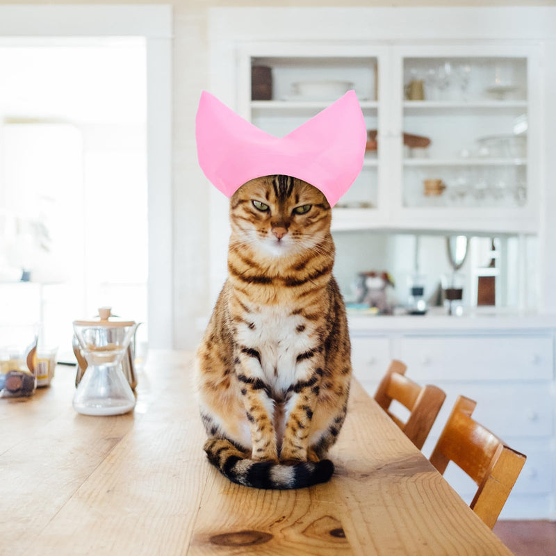 SOLUSTRE Cat Shower Cap with Adjustable Ear Protection, Suitable for Various Cat and Dog Types, For Bathing