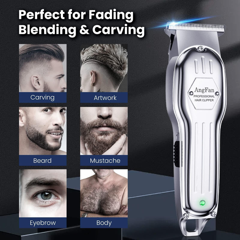 Professional Hair Clippers for Men - Cordless Clippers & Trimmers Set with LCD Display, 7200RPM High-Speed Motor, 5H Runtime, Wall-Mountable Barber Tools for Home Use & Professional Barbers - PawsPlanet Australia