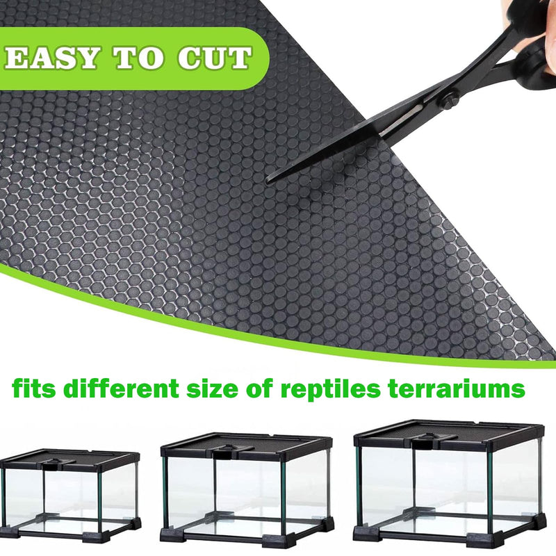 Bearded Dragon Tank Accessories, Non-Adhesive Reptile Carpet Bedding Substrate for Terrarium, Reptile Mat Terrarium Liner Tank Flooring for Leopard Gecko, Snake, Lizard and Tortoise, 18x40 in 18x40 inch - PawsPlanet Australia