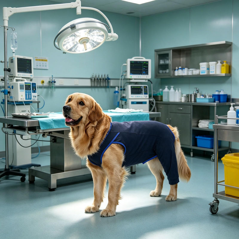 Dog clothing after surgery, body suit for healing operations, recovery suit, procedural suit EE XXL
