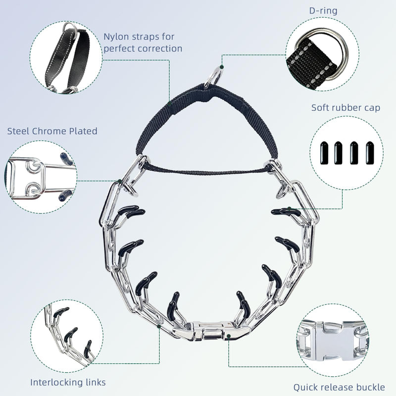 Dog Collar with Quick Release Buckle Dog (XL (Neck: 22"-26'')) XL (Neck: 22"-26'') - PawsPlanet Australia