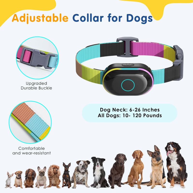 Lychee 2-in-1 Dog Shock Bark Collar Sport Smart Anti Barking Dog Training Correction Collar with 2000FT Remote Control and Shock Beep Vibration， IPX7 Waterproof for Small Medium Large Dogs(10-120lbs) - PawsPlanet Australia