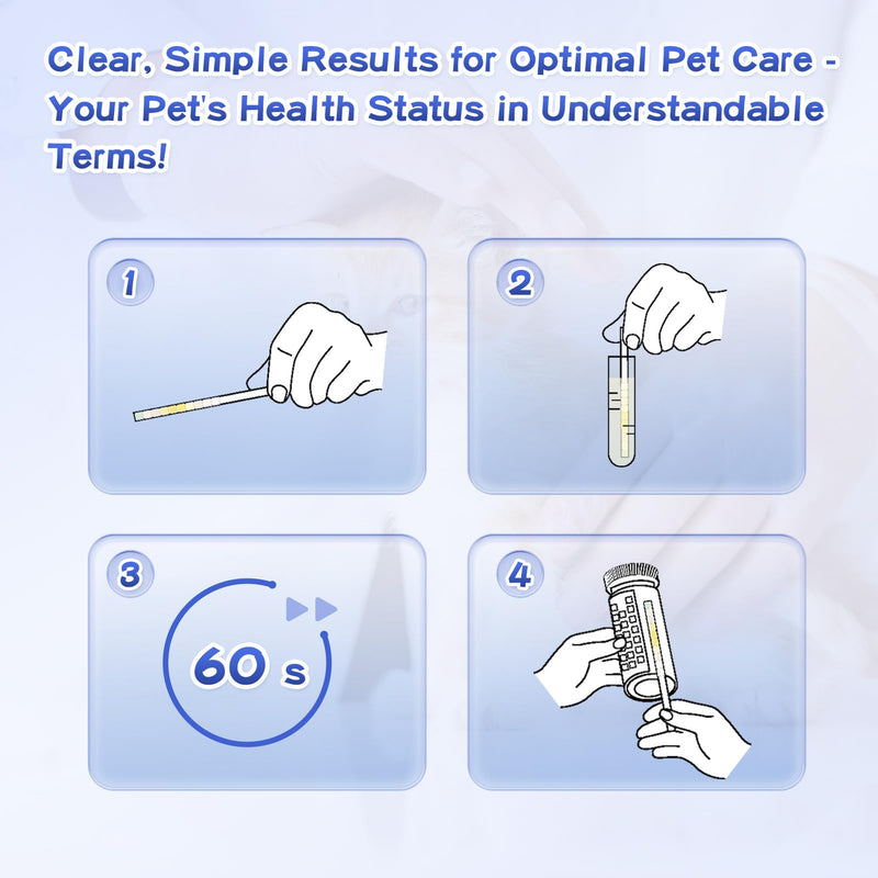 10-Parameter Urine Test Strips for Cat & Dog 10 in 1 UTI Test Kit Pets Rapid Diabetes Urinalysis Testing 100 Counts, 1 Pack 1 Count (Pack of 100) - PawsPlanet Australia