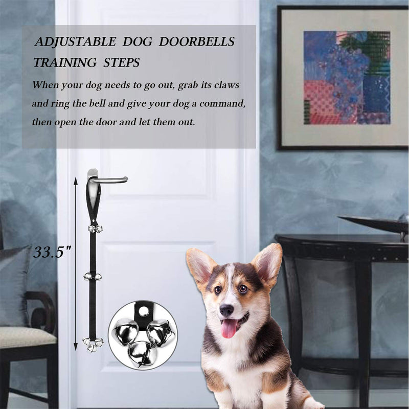 D-BUY 4-in-1 Dog Training Set, Puppy Training Treats- Dog Treat Training Pouch, Dog Whistle, Dog Doorbells, Dog Clicker, Ideal Gift for First Time Pet Owners, Training Dog Owners Grey - PawsPlanet Australia