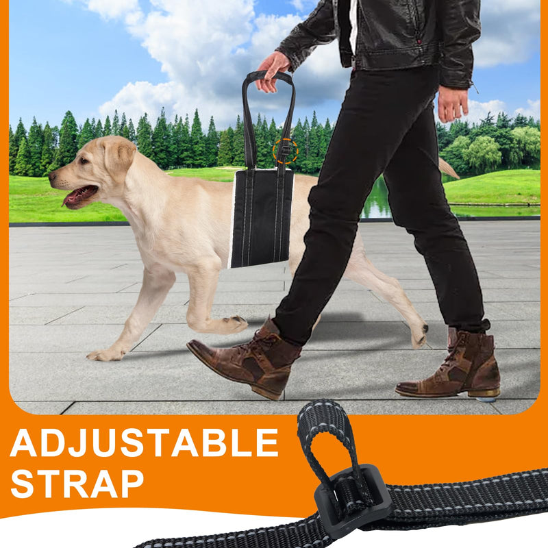 Adjustable Dog Lift Harness Dog Sling Portable Dog Sling for Back Legs Dog Lift Harness for Large Dogs Soft Lift Support and Rehab Harness for Senior,Injured,Disabled Dogs After ACL Surgery (M) M