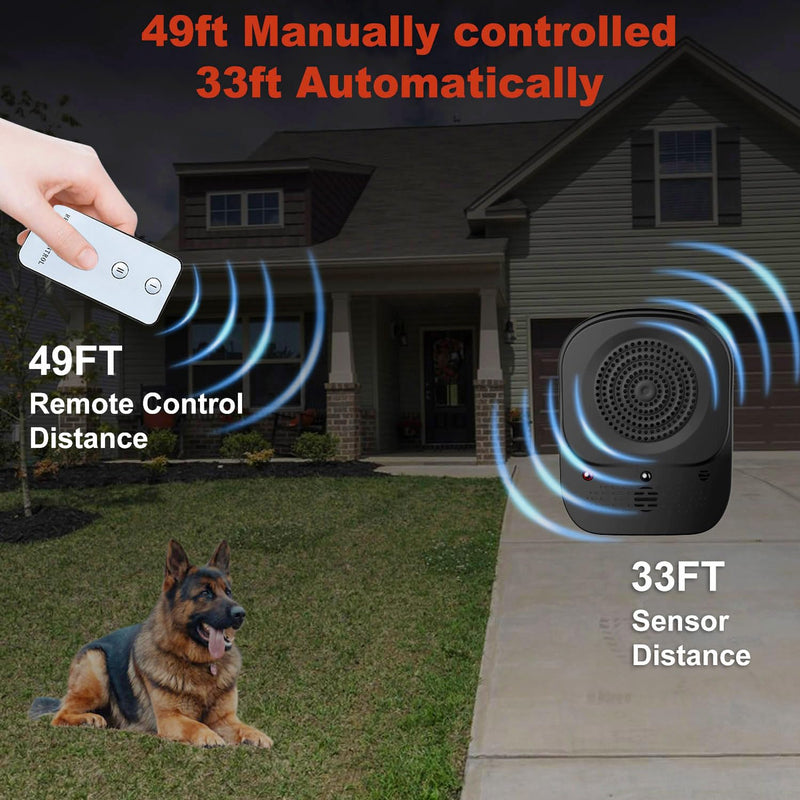 Zigzagmars Anti Barking Device, 4 Modes Ultrasonic Dog Bark Control Box, Rechargeable Bark Deterrent for Dogs, Waterproof Indoor & Outdoor Use for Effective Dog Training & Behavior Correction