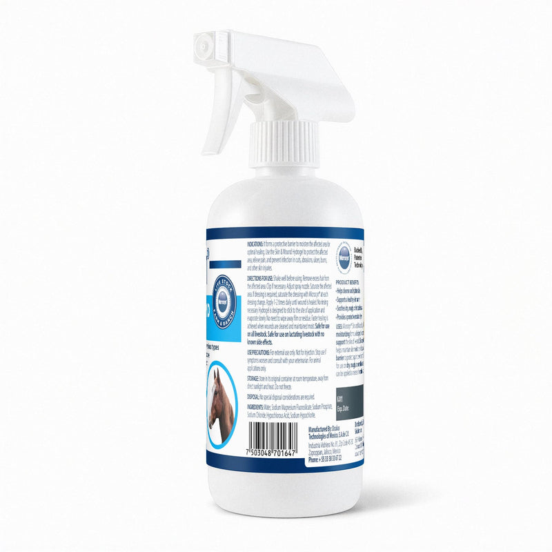 Microcyn Livestock Skin & Wound Hydrogel – 16 oz Moisture-Retaining Protective Barrier for Cuts, Scrapes & Irritated Skin – Professional Farm & Ranch Support