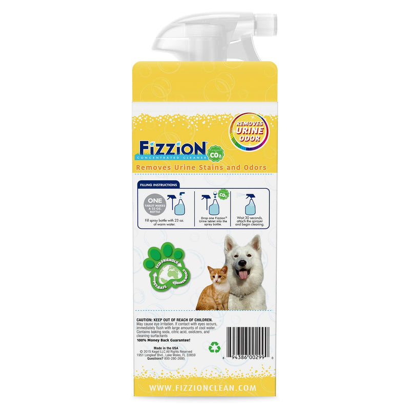 Fizzion Urine Pet Stain and Odor Destroyer 23 ounce Empty Spray Bottle with 2 Refills