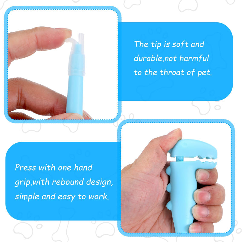 Pet Pill Shooter for Cat Safe Easy Pill Popper Pet Medical Feeding Dispenser Tool Dog Piller Medicine Feeder with 2 Premium Soft Silicone Tips for Cats Puppies and Small Animals - PawsPlanet Australia