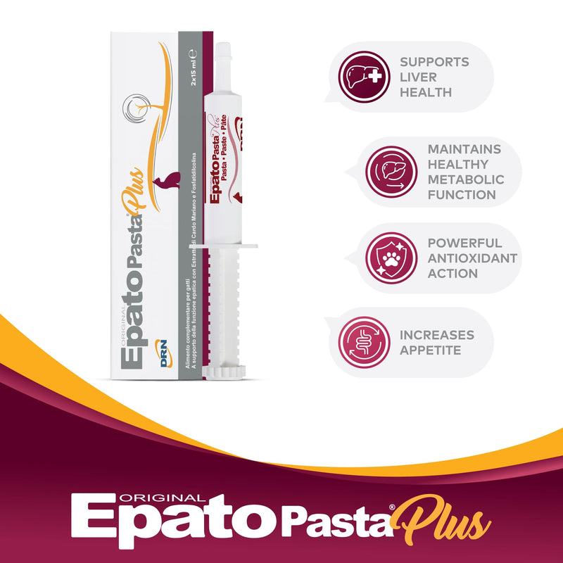 FATRO EPATO 2 Syringes of Pasta hepatoprotector for Cats 15 ml