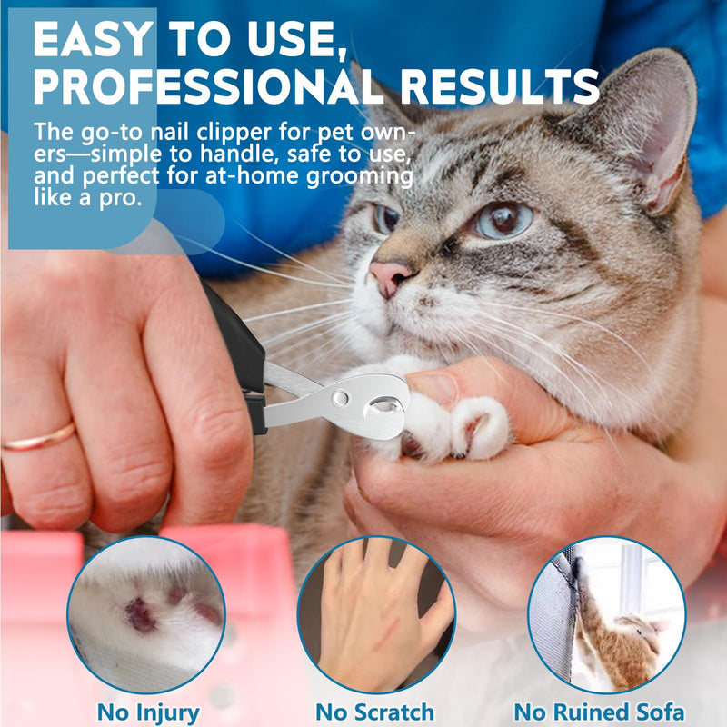 Cat Nail Clippers, Professional Pet Claw Clippers for Indoor Cats, Kittens, Small Dogs, Puppys, Birds, Rabbits, Safe Nail Trimmer and Grooming Tools for Small Animals Home Pets - PawsPlanet Australia