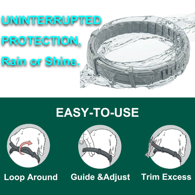 Craveit Cat Flea Collar, 2 Pack Flea Collar for Cats, Gentle Plant-Based Tick Repellent for cat, Waterproof & Adjustable, 8-Month Long-Lasting Defense