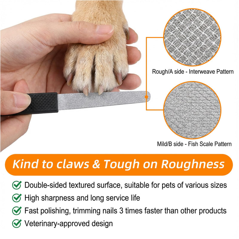 Stainless Steel Dog Nail Clippers, Heavy Duty Pet Nail Trimmer with Small Nail File Full Metal Professional Clipper for Large Medium Small Dogs Cats - PawsPlanet Australia