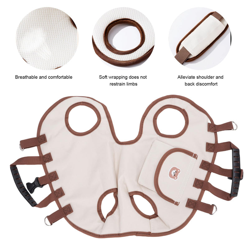 Denash Dog Lift Harness for Puppy,Dog Carry Sling with Adjustable Strap,Pet Support & Rehabilitation Sling Lift for Loss of Stability Dogs Walk(S Size) S size - PawsPlanet Australia