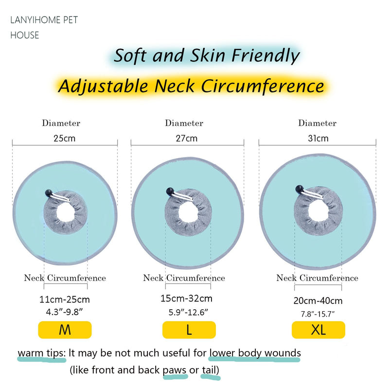 Waterproof Cat Recovery Collar - Ultra-Light Flat Neck Cones After Surgery, Adjustable Elizabethan Collars for Kitten Cats Puppy Rabbits, Mint Green, XL Size