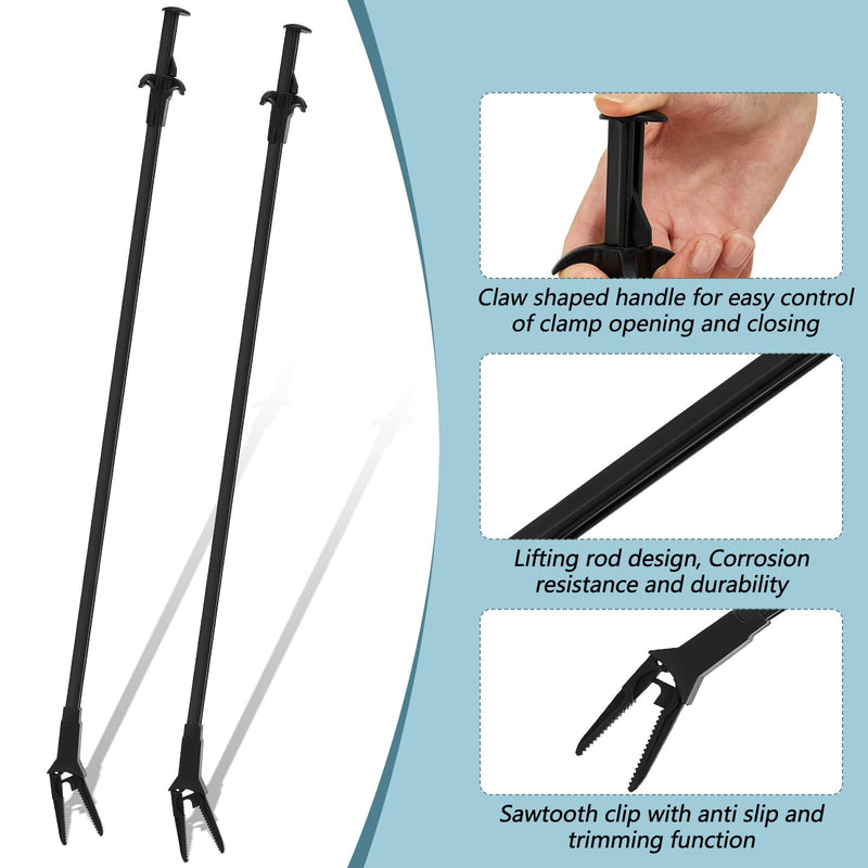 2 Pcs Plastic Aquarium Tongs 27 Inches Long Multi Purpose Trimming Feeding Aquarium Tools for Fresh Water Saltwater Fish Tanks Coral Plant - PawsPlanet Australia