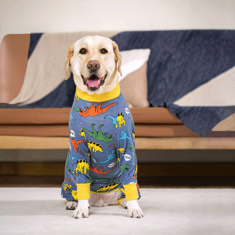 Dog Recovery Suit for Dogs After Surgery Female Male Medium Large Dog Neuter Spay Onesie for Shedding Prevent Licking Surgical Wound Dog Cone Alternative 2X-Large (Pack of 1) Dinosaur - PawsPlanet Australia