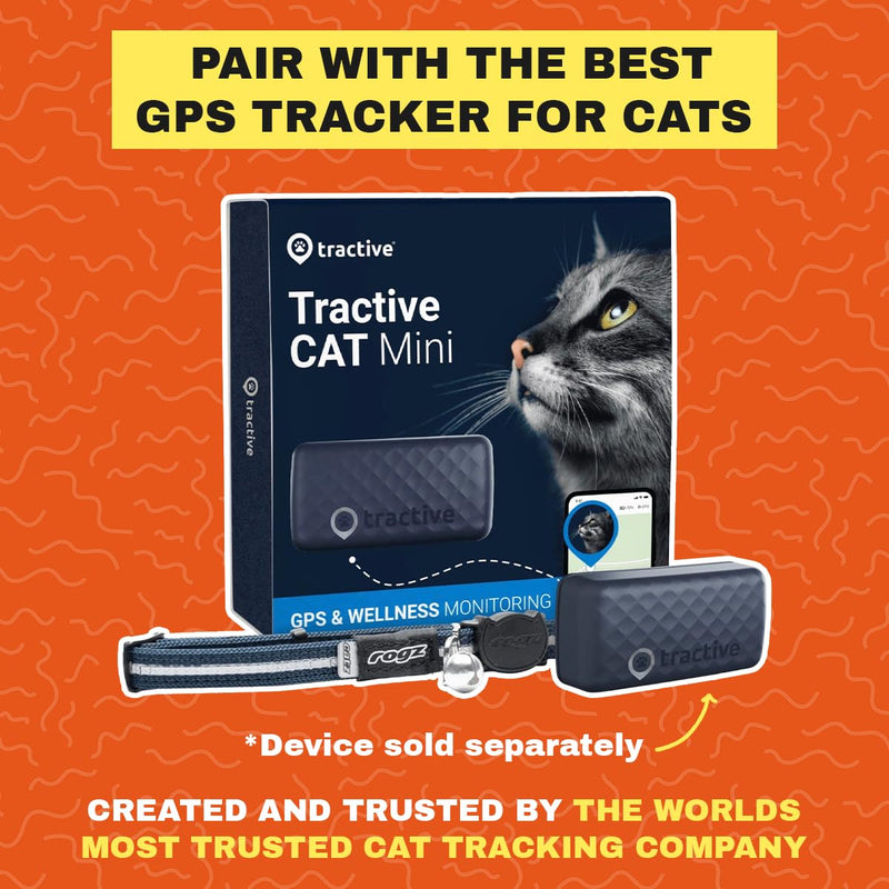 TRAVEL CAT The Pathfinder Cat Harness with GPS Tracker Pocket - Powered by Tractive Cat Harness Escape Proof - Walking Escape Proof Harness for Small, Large Cat, Kitten (Blue, Large) Blue - PawsPlanet Australia