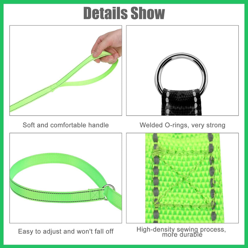 HOMIMP Reflective Slip Lead - 8 Pack 6 Ft No Pull Dog Leash for Small to Large Dogs, Heavy Duty Width 1In 8 Pack REFLECTIVE - PawsPlanet Australia