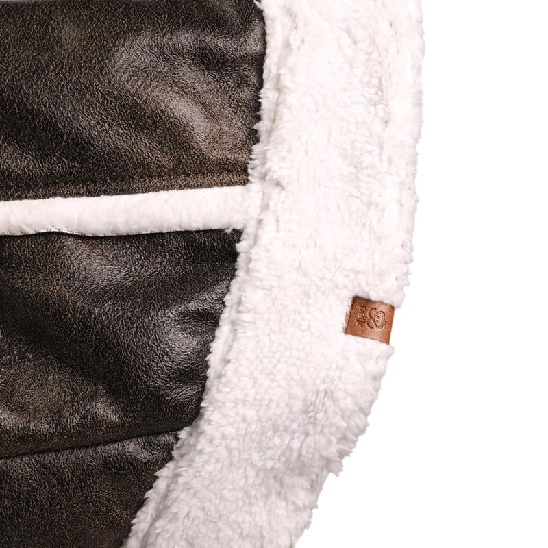 Marley Dog & Cat Vest – Brown Pet Jacket with Button Closure, Soft and Warm Winter Pet Apparel (06) 06