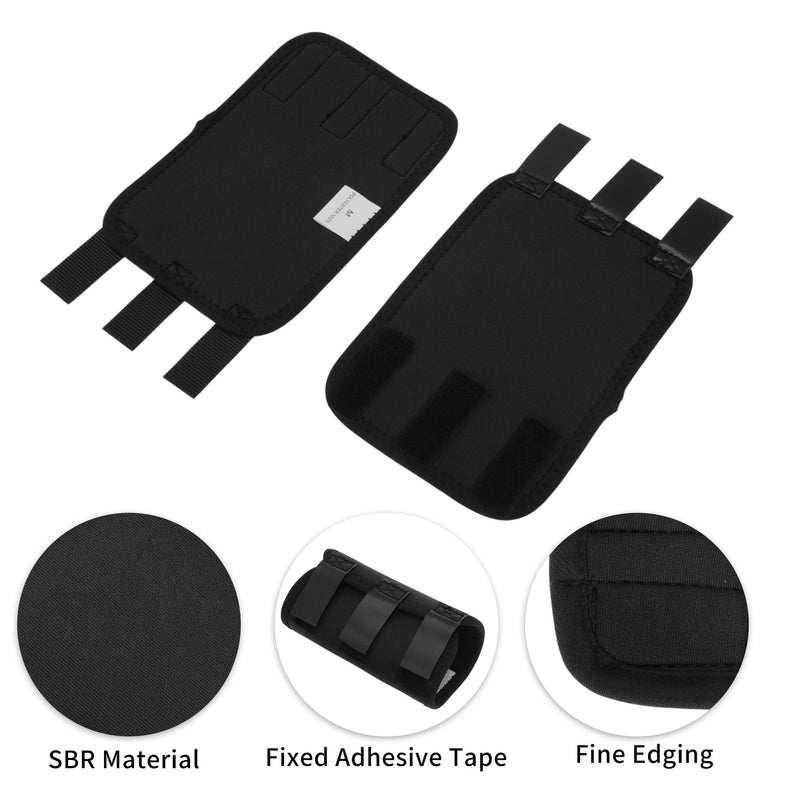1 Pair Dog Front Leg Joint Support Hock Wrap Sleeve Dog Front Leg Splint Knee Protection Animal Operation Damage Bandage Wrap Black Medium 6.7 Inches x 4.5 Inches