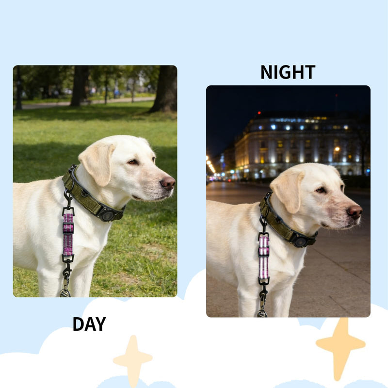 Prong Collar Safety Clip - Double Ended Dog Collar Safety Clip, Adjustable Backup Clip for Dog Harness Connectors, Heavy-Duty Dog Safety Clip & Dog Leash Clip for Walking, Running, Hiking - Purple