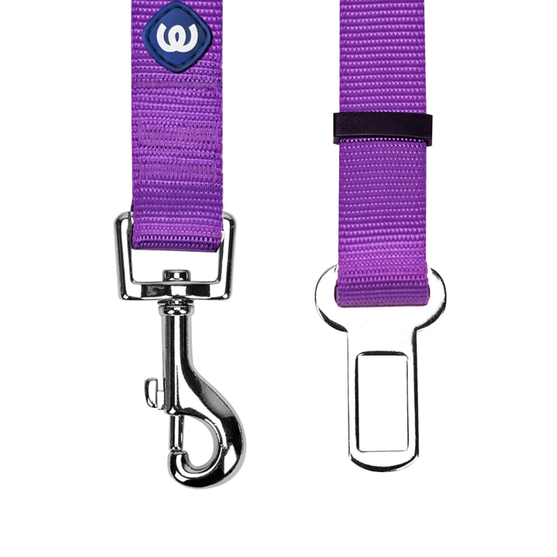 Blueberry Pet Dog Car Seat Belts - Dark Orchid Dog Car Leash & Tether, 1" x 16.5"-25.5" for Large Dogs, Safety Seat Belt for Car Harness, Friendly Dog Leash for Car, Pet Road Trip Essential 16.5-25.5 Inch (Pack of 1)