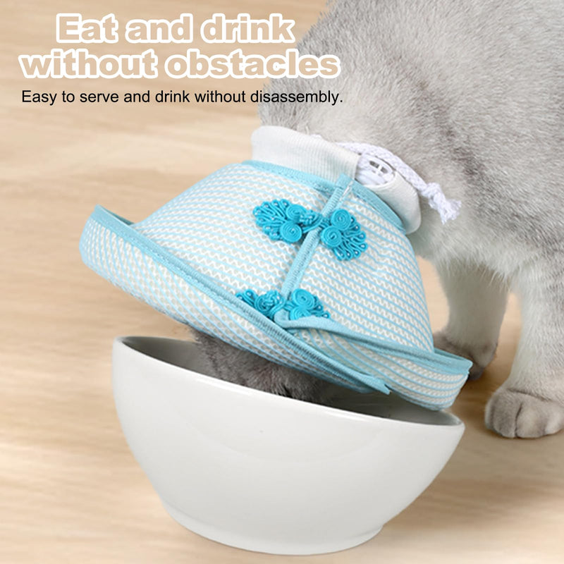 Cat Cone Collar Soft, Adjustable SoftCat Cone, Cat Recovery Collar for Anti-Bite Lick Suitable, Breathable Soft Conefor Cats Convenient Eating, Cats Surgery Collarfor Wound Healing