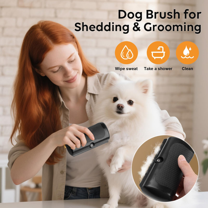 Groompro Deshedding Brush, Deshedding Brush for Pets, Deshedding Dog Brush for Cats, Dogs, Horses, Easy Hair Removal Tool - PawsPlanet Australia