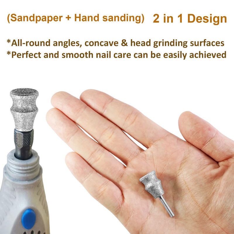 Diamond Dremel Dog Nail Grinder Attachment & Dog & Cat Pets Nail Clippers and Trimmers, Dremel Accessories & Dog Nail Trimmers with Safety Lock to Avoid Over Cutting, Grooming Tool for Pets YCA - PawsPlanet Australia
