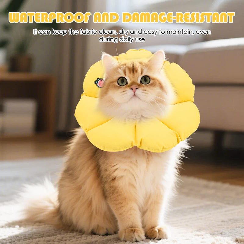 Cat Collar, Lick Protection Cat, Protective Collar, Soft Recovery Cervical Collars, Small Cats, Dog After Surgery and Injuries for Puppies, M Sizes