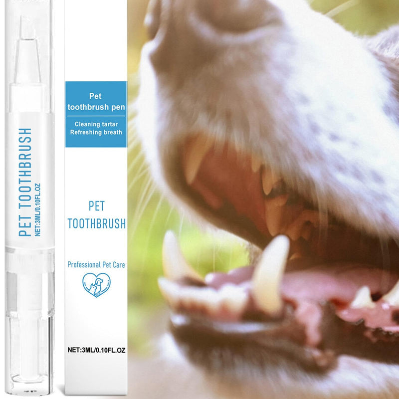 Cat Cleaning Pen, Puppy Tooth Cleaning Pen, Ergonomic Toothbrush Pen for Pets, Mouth Restoration, Whitening Gel, Pet Teeth Cleaning Pen