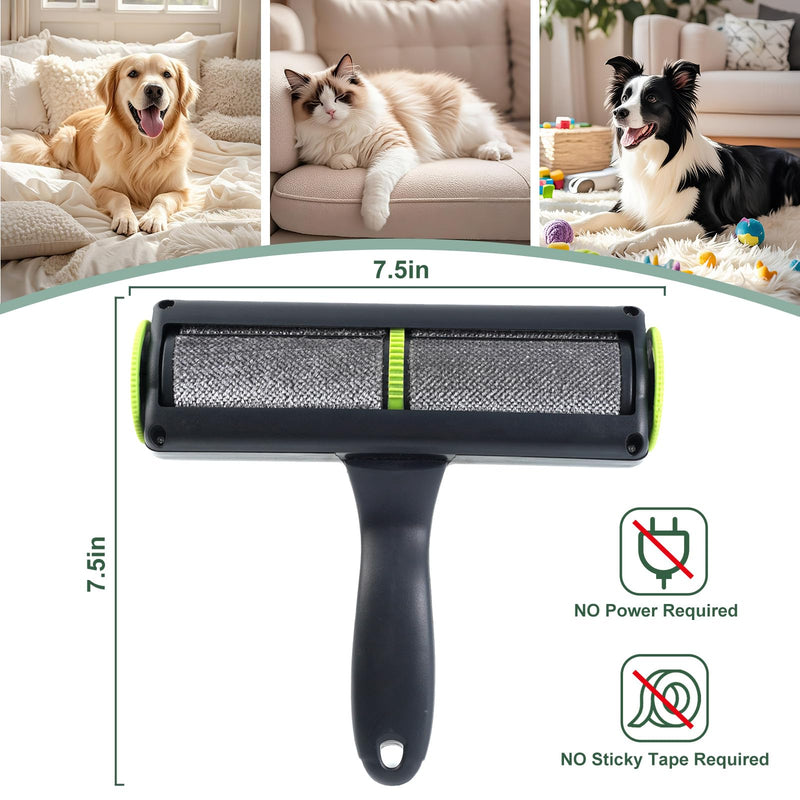 Pet Hair Remover, Lint Roller for Pet Hair, Cat and Dog Hair Remover for Furniture, Couch, Carpet, Clothing and Bedding - Portable, Multi-Surface Fur Removal Tool - PawsPlanet Australia