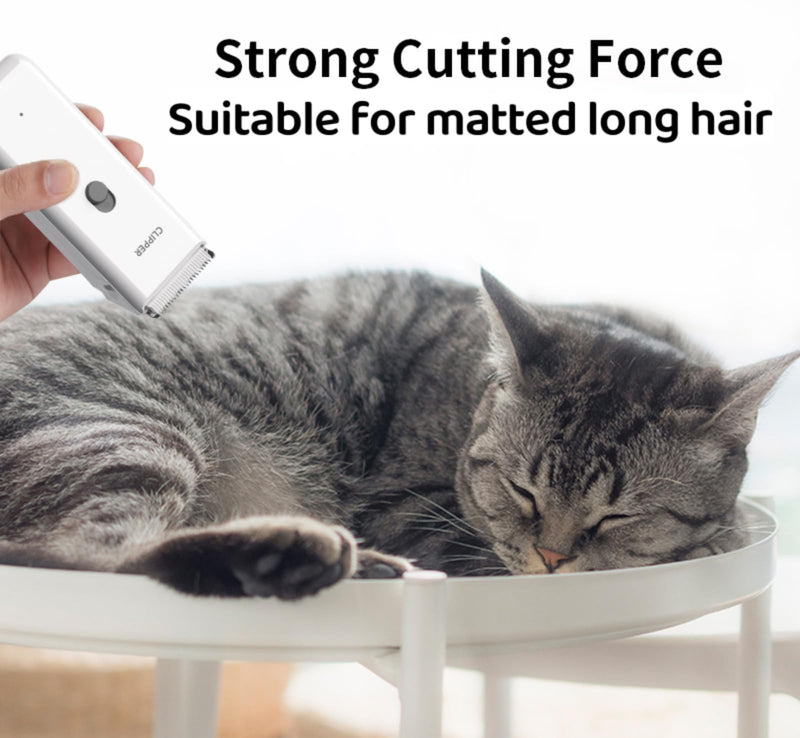 Handy Pet Hair Trimmers Recommended By The Vet,Super Quiet Long Lasting Powerful Dog Clippers(Waterproof USB Rechargeable Grooming Shavers for Dogs and Cats with Matted Coats) Pink