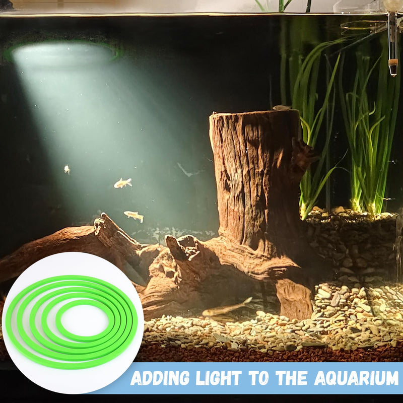 5 Pcs Aquarium Floating Plant Corral,5 Sizes of Aquarium Floating Plant Ring, Aquarium Feeding Ring for Intercepts Floating Plants, Fish Feeding Ring. - PawsPlanet Australia