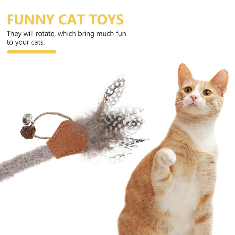 Beaupretty 5-Piece Matatabi Chew Toy for Kittens, Natural Material Cat Toy, Grey Cat Chew Sticks for Dental Care, Playset for More Activity and Entertainment