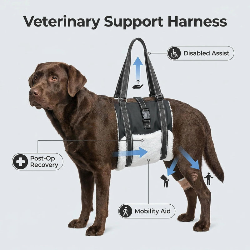 Dog Harness for hind Legs and hind Body, Hip Support Harness, Rear Leg Assist for Senior Dogs (Mdium) for 24-45lbs
