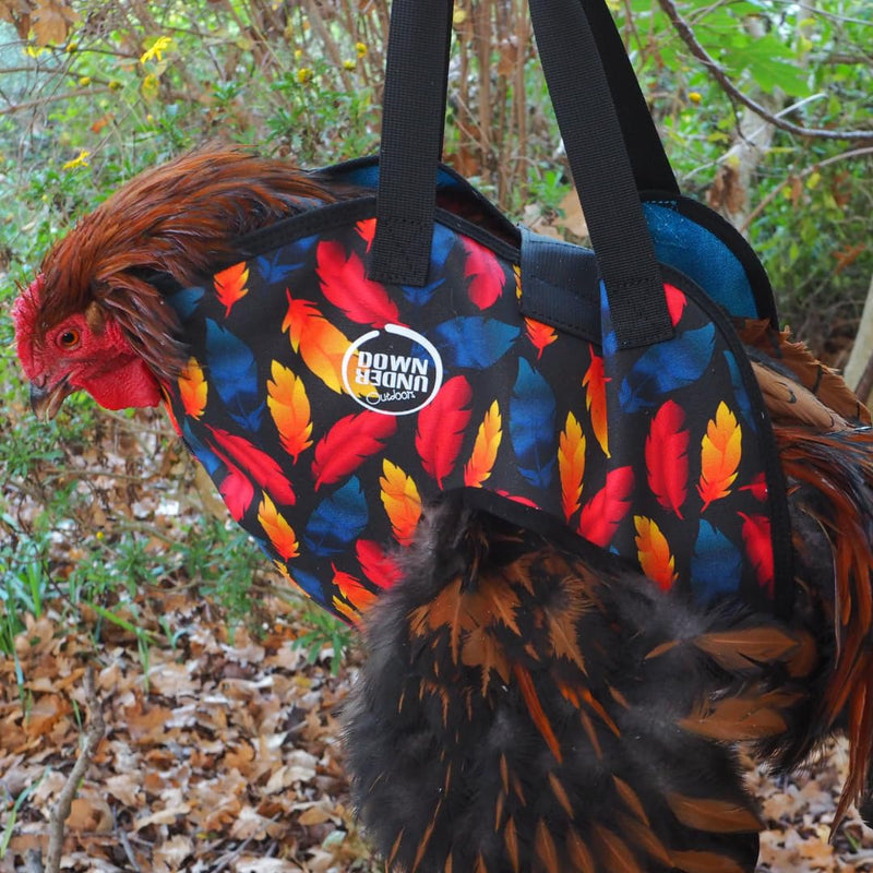 DOWN UNDER OUTDOORS Chicken Carrier Sling Holder Bag with Handle, Chicken Accessories for Foot Treatment, Medic, Leg Injuries, Bumblefoot, Poultry Farm Carrying, Transport, Three Sizes (Medium) Medium - PawsPlanet Australia
