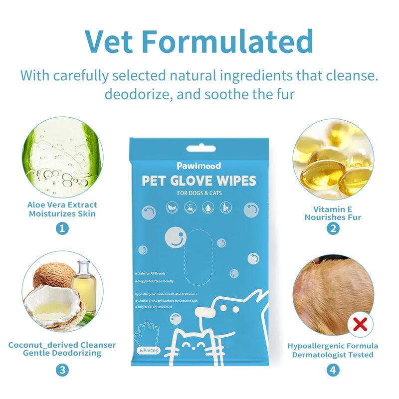 Hypoallergenic Pet Grooming Wipes for Dogs & Cats - Coconut Oil Cleaning & Deodorizing Bathing Wipes with Hydrating Formula for All Body Parts,Dog Cleaning Wipes Remove Odor (3 Pack) 3 PACK - PawsPlanet Australia